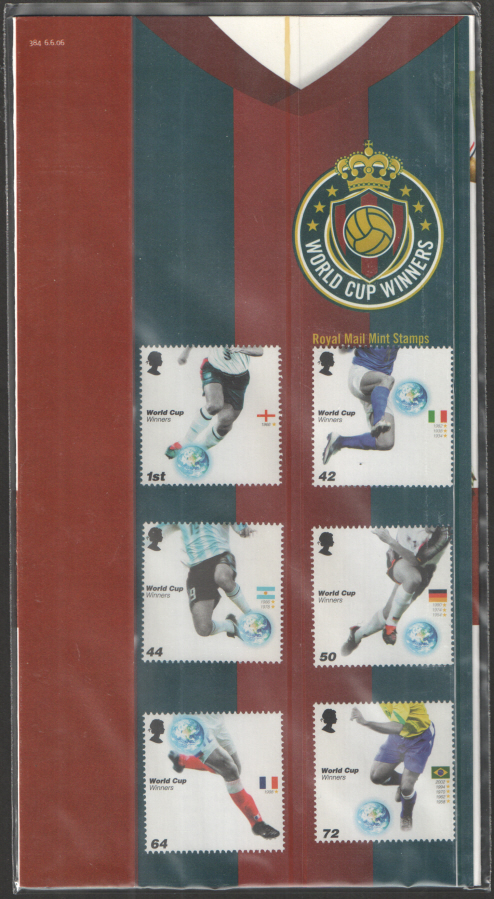 (image for) 2006 World Cup Winners Royal Mail Presentation Pack 384